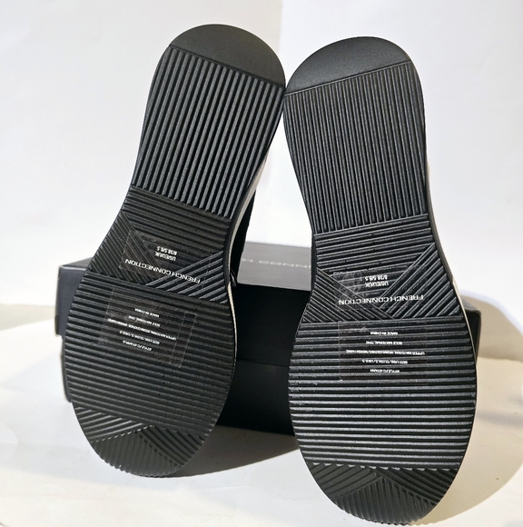 French Connection women's starr wedge sneaker  Black color size 7.5. New with b - Picture 6 of 11